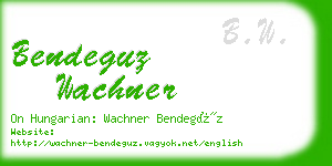 bendeguz wachner business card